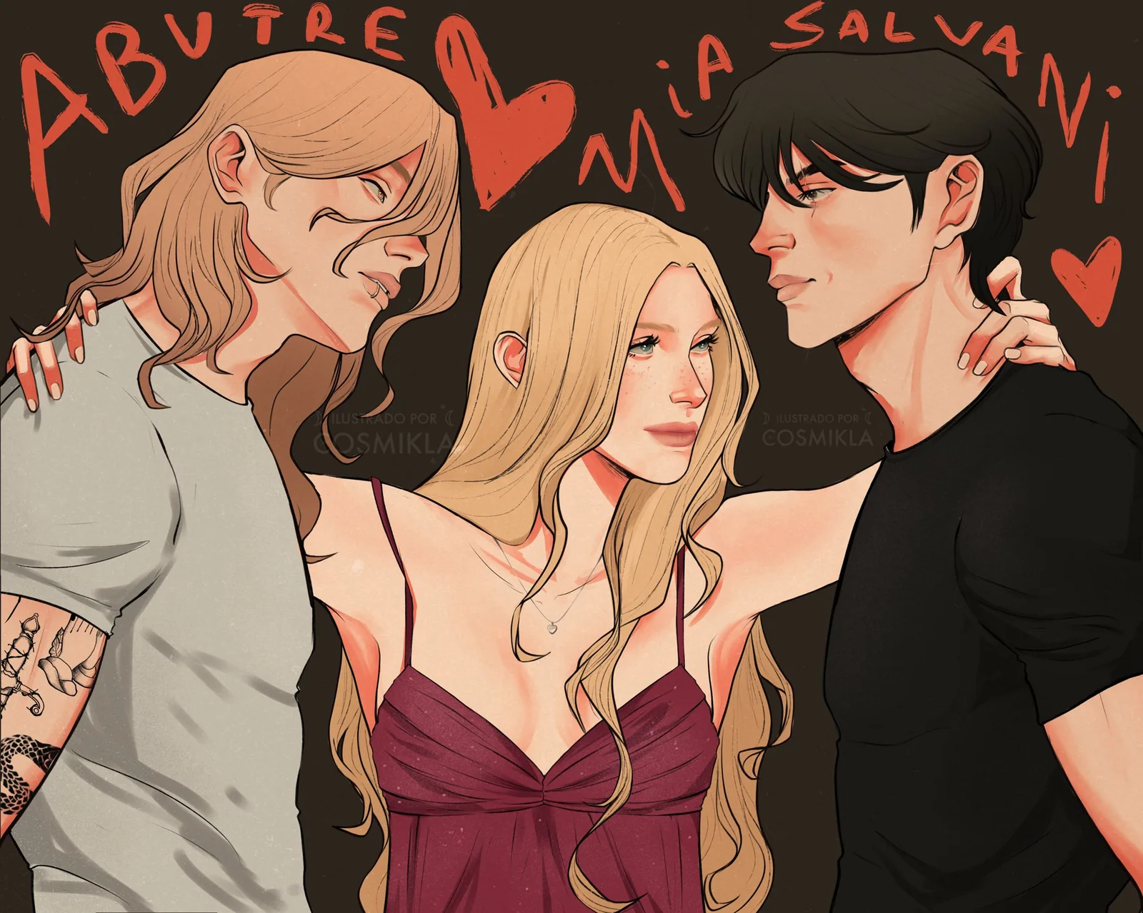 Arte 12 de Abutre — Declan, Charlotte e Killian
