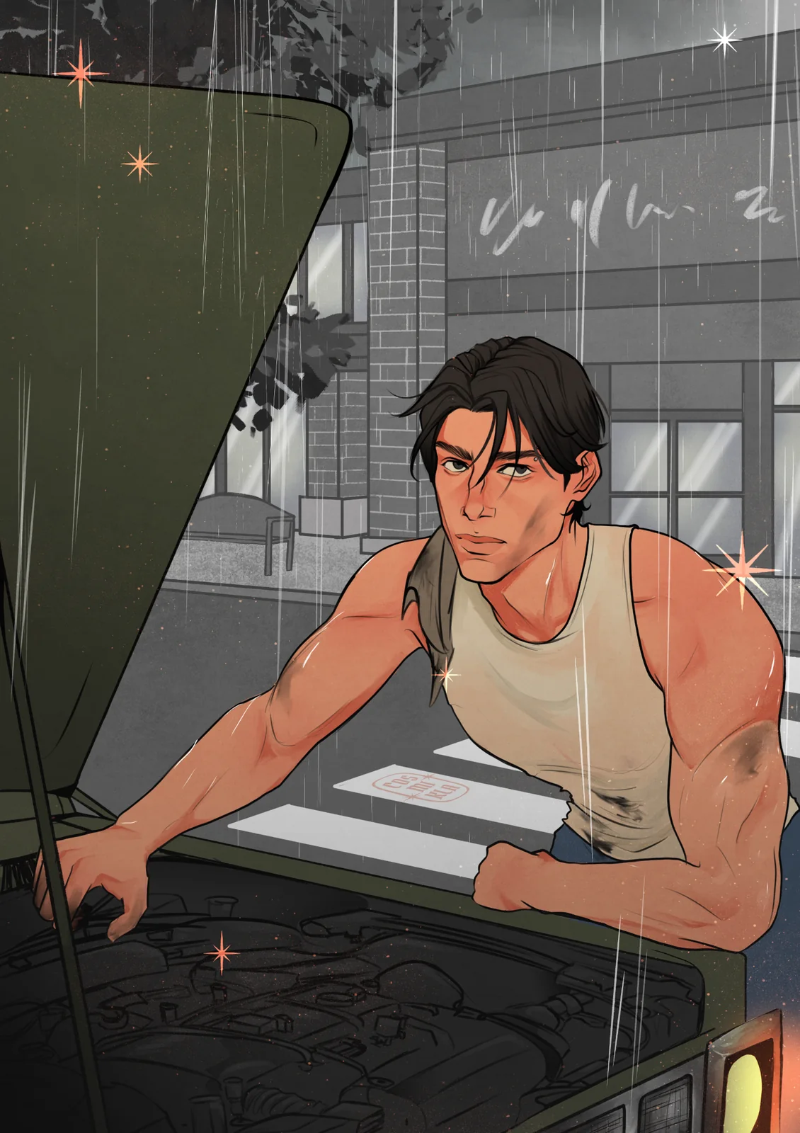 Arte 14 de Juízes — Reid no carro